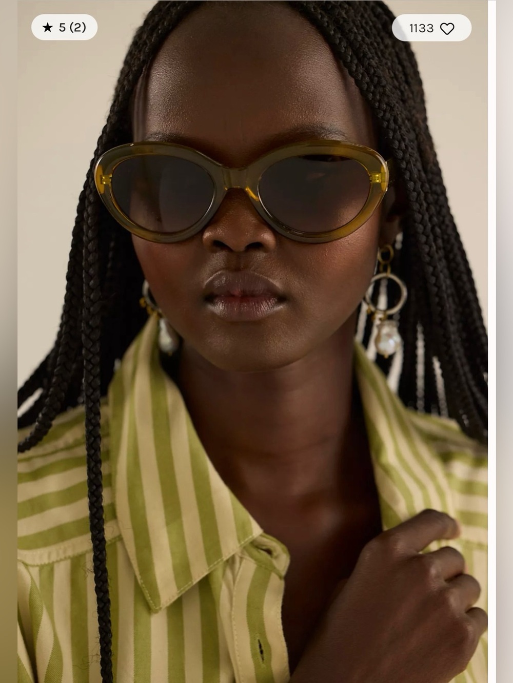 Free People Birdie Cat Eye Sunglasses